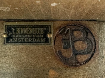 Jac. van den Bosch 't Binnenhuis Art Deco Library Chair or Library Steps, 1916